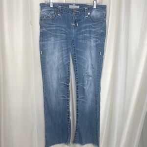 Big Star Liv Boot Distressed Ripped Boot Cut Jeans